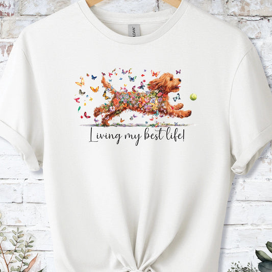 Cockapoo/Cavapoo/Cavoodle #2 'Living my best life' T shirt