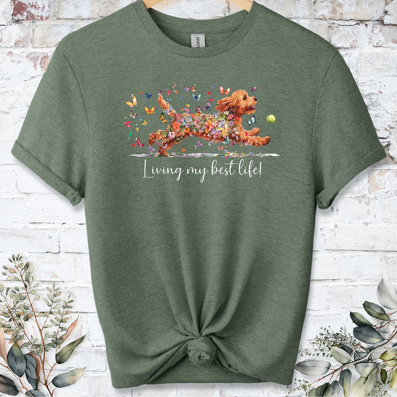 Cockapoo/Cavapoo/Cavoodle #2 'Living my best life' T shirt