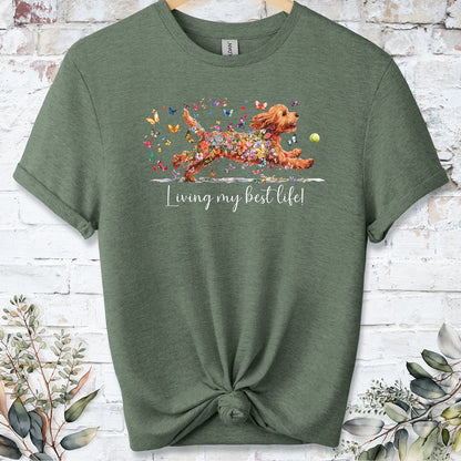 Cockapoo/Cavapoo/Cavoodle #2 'Living my best life' T shirt
