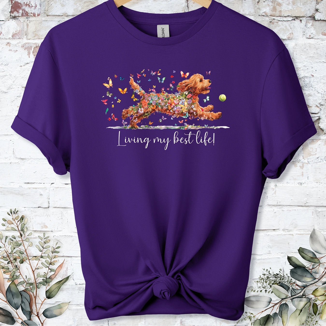 Cockapoo/Cavapoo/Cavoodle #2 'Living my best life' T shirt
