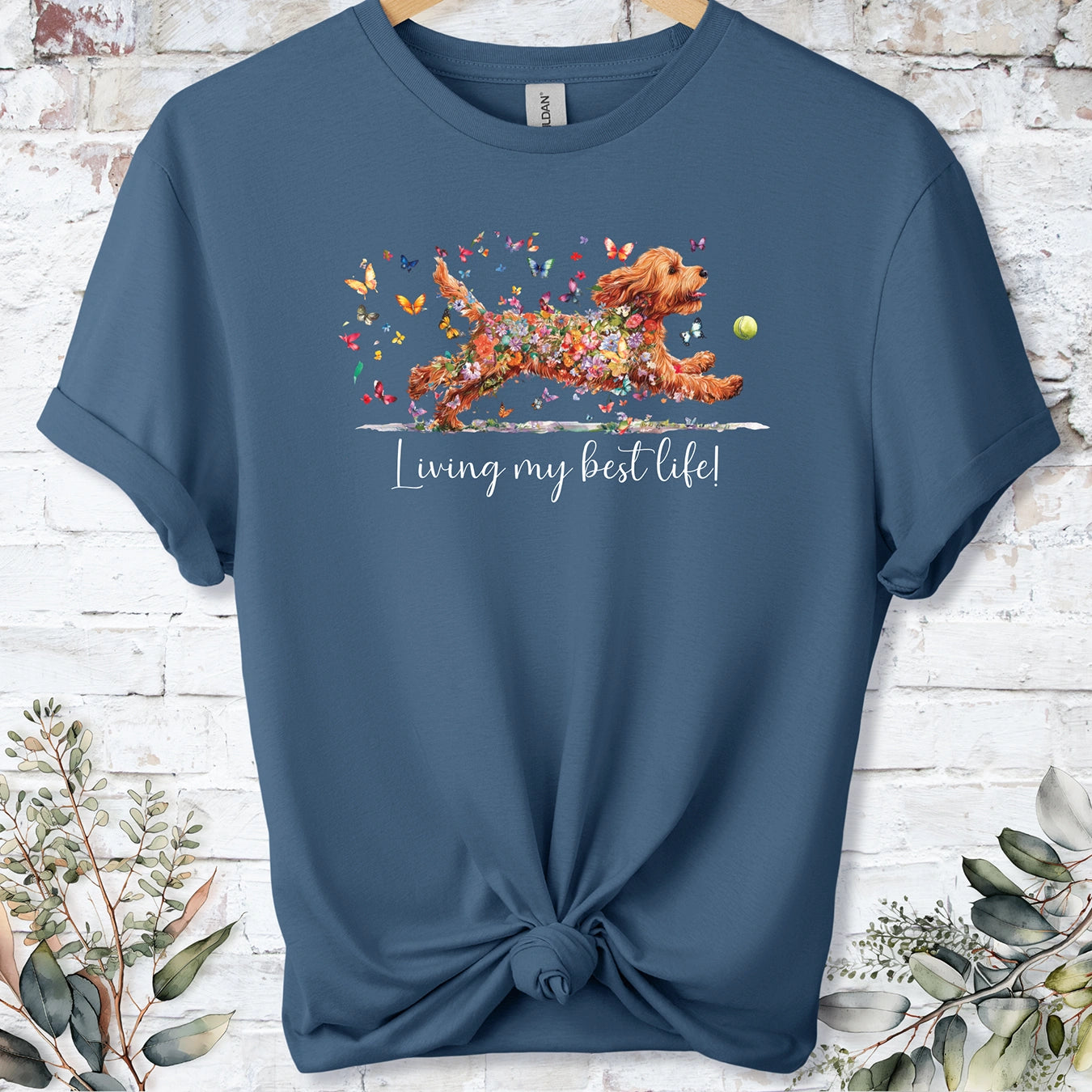 Cockapoo/Cavapoo/Cavoodle #2 'Living my best life' T shirt
