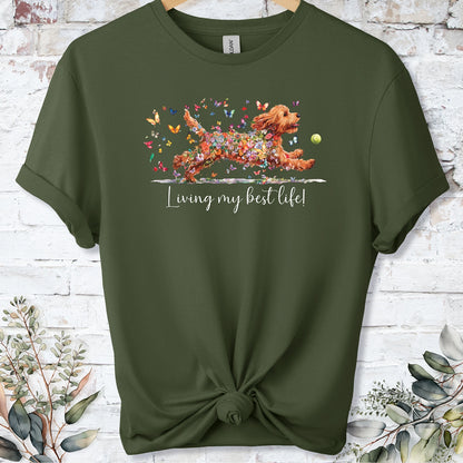 Cockapoo/Cavapoo/Cavoodle #2 'Living my best life' T shirt