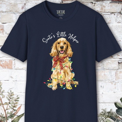 English Cocker Spaniel #4 Santa's little helper, unisex T shirt