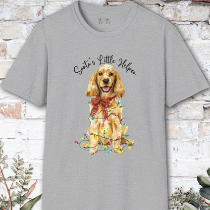 English Cocker Spaniel #4 Santa's little helper, unisex T shirt