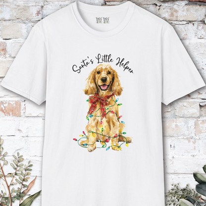 English Cocker Spaniel #4 Santa's little helper, unisex T shirt
