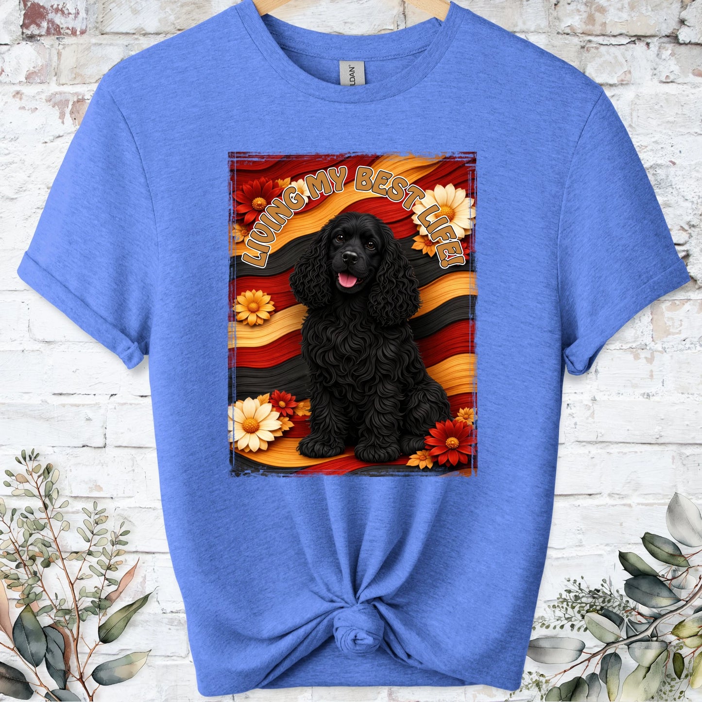 Cocker Spaniel #1, Living my Best Life, Unisex T shirt
