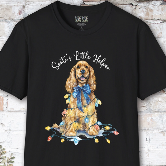 English Cocker Spaniel #2 Santa's little helper. unisex T shirt