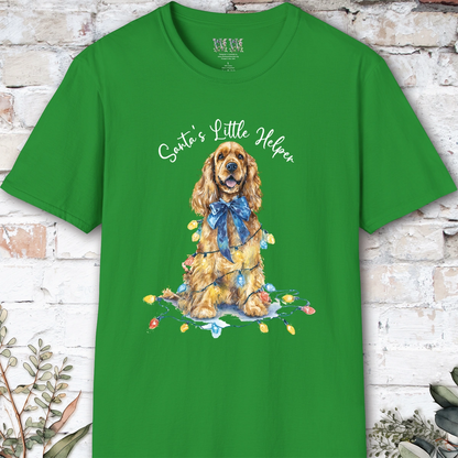 English Cocker Spaniel #2 Santa's little helper. unisex T shirt