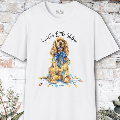 English Cocker Spaniel #2 Santa's little helper. unisex T shirt