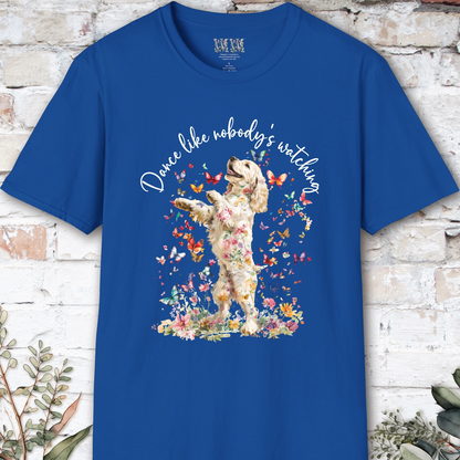 Cocker Spaniel #2 "Dance like nobody's watching" unisex T shirt