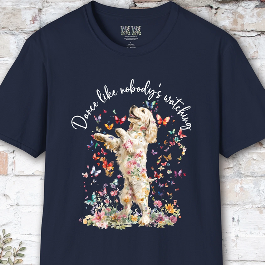 Cocker Spaniel #2 "Dance like nobody's watching" unisex T shirt