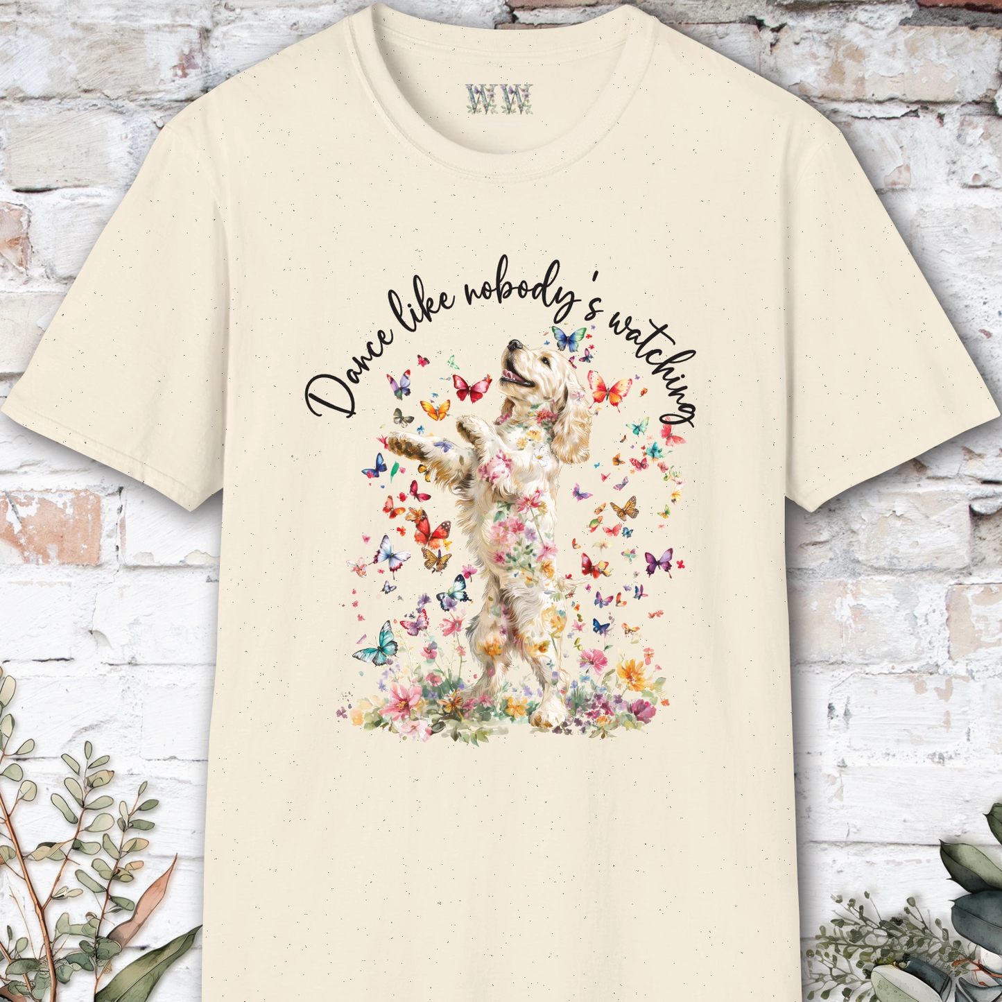 Cocker Spaniel #2 "Dance like nobody's watching" unisex T shirt