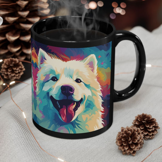 Samoyed Black Mugs (11oz, 15oz)