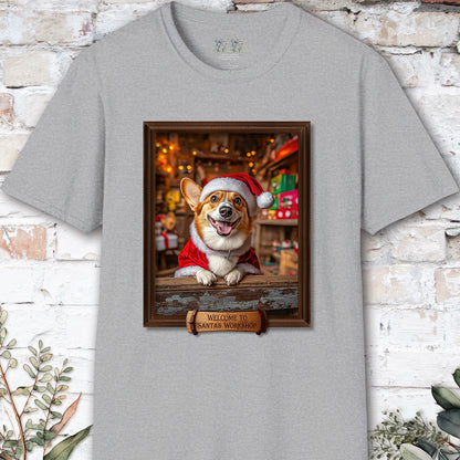 Corgi Santa's Workshop Unisex T shirt