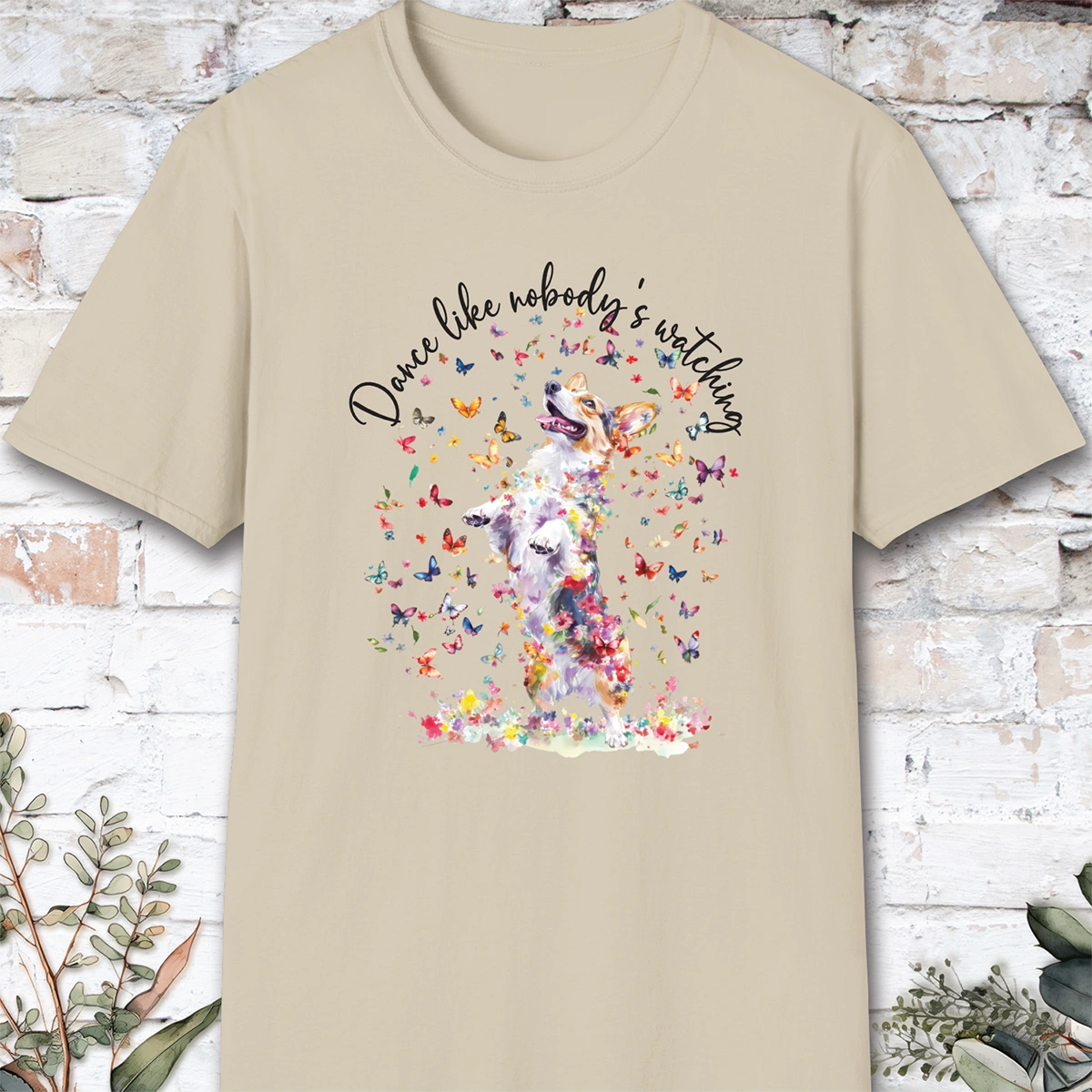 Corgi #1 “Dance like nobody's watching" unisex T shirt