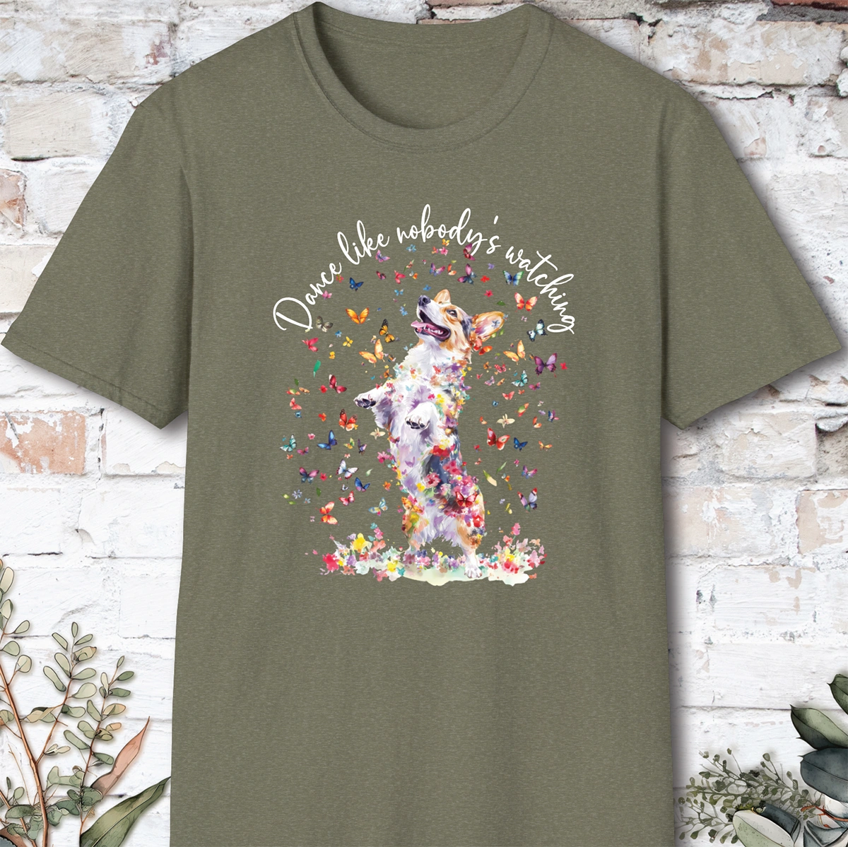 Corgi #1 “Dance like nobody's watching" unisex T shirt