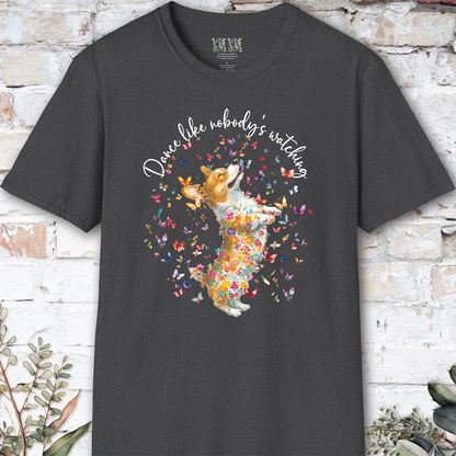 Corgi #2 "Dance like nobody's watching" unisex T shirt