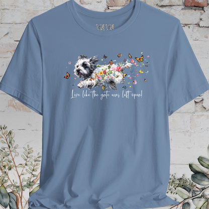 Coton de Tulear "Live like the gate was left open" T shirt
