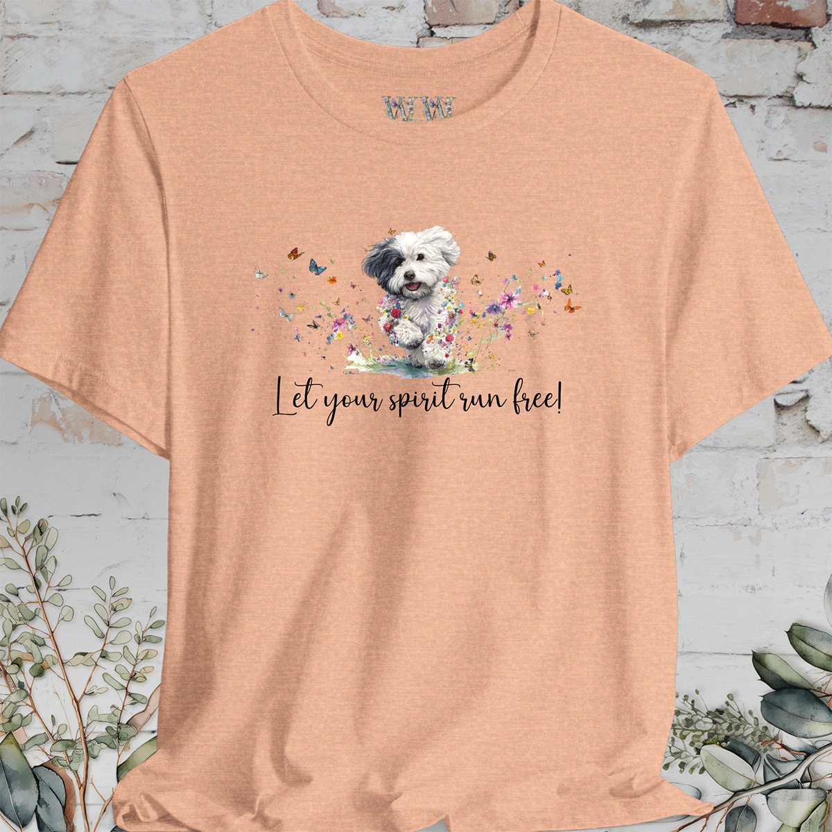 Coton De Tulear 'Let your spirit run free' T shirt