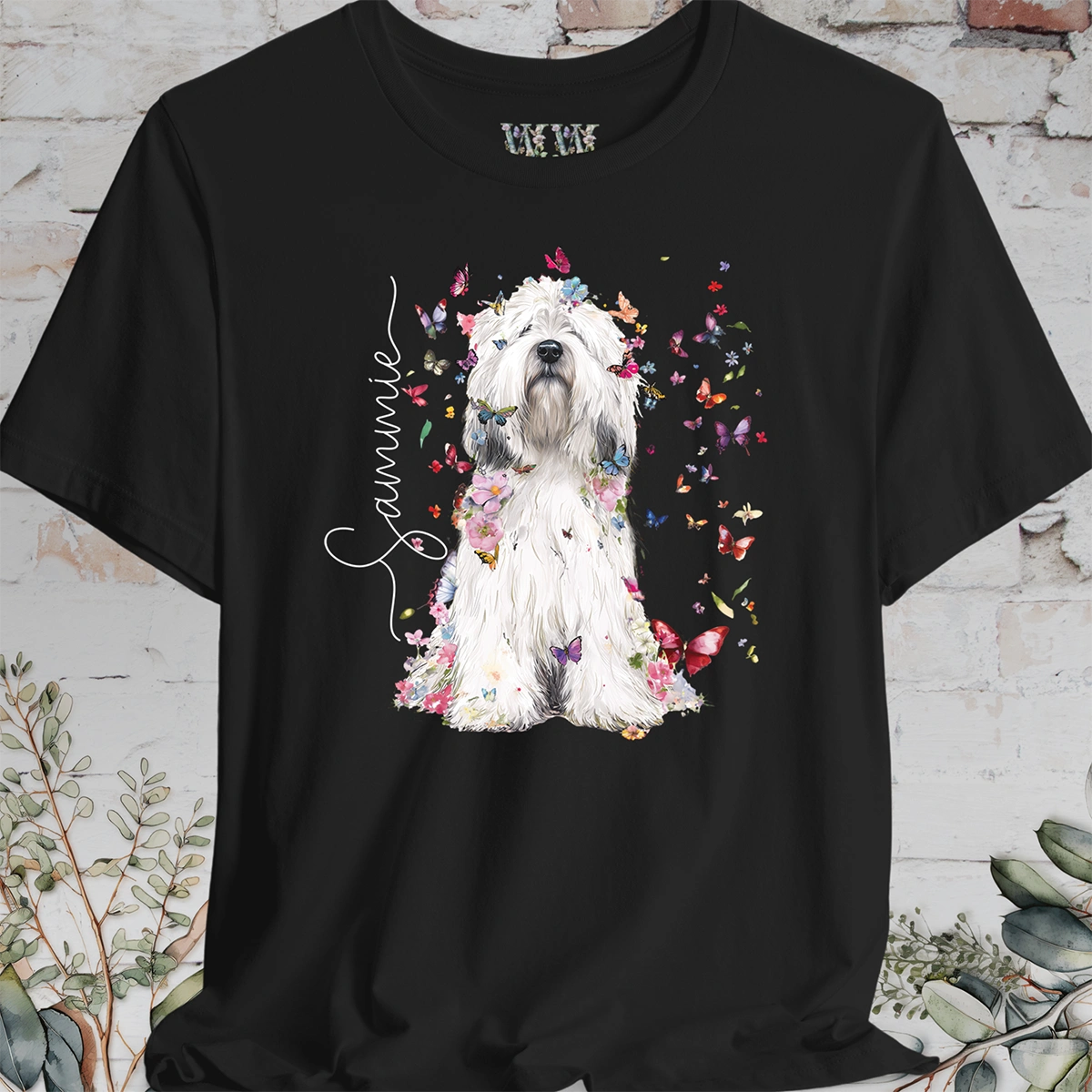 Coton de Tulear #1 Foral personalized T shirt