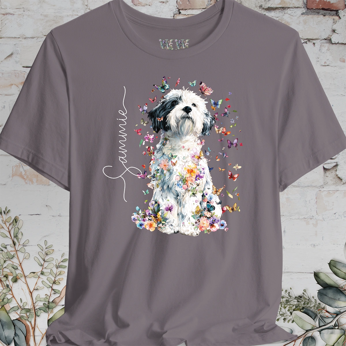 Coton de Tulear #2 Foral personalized T shirt