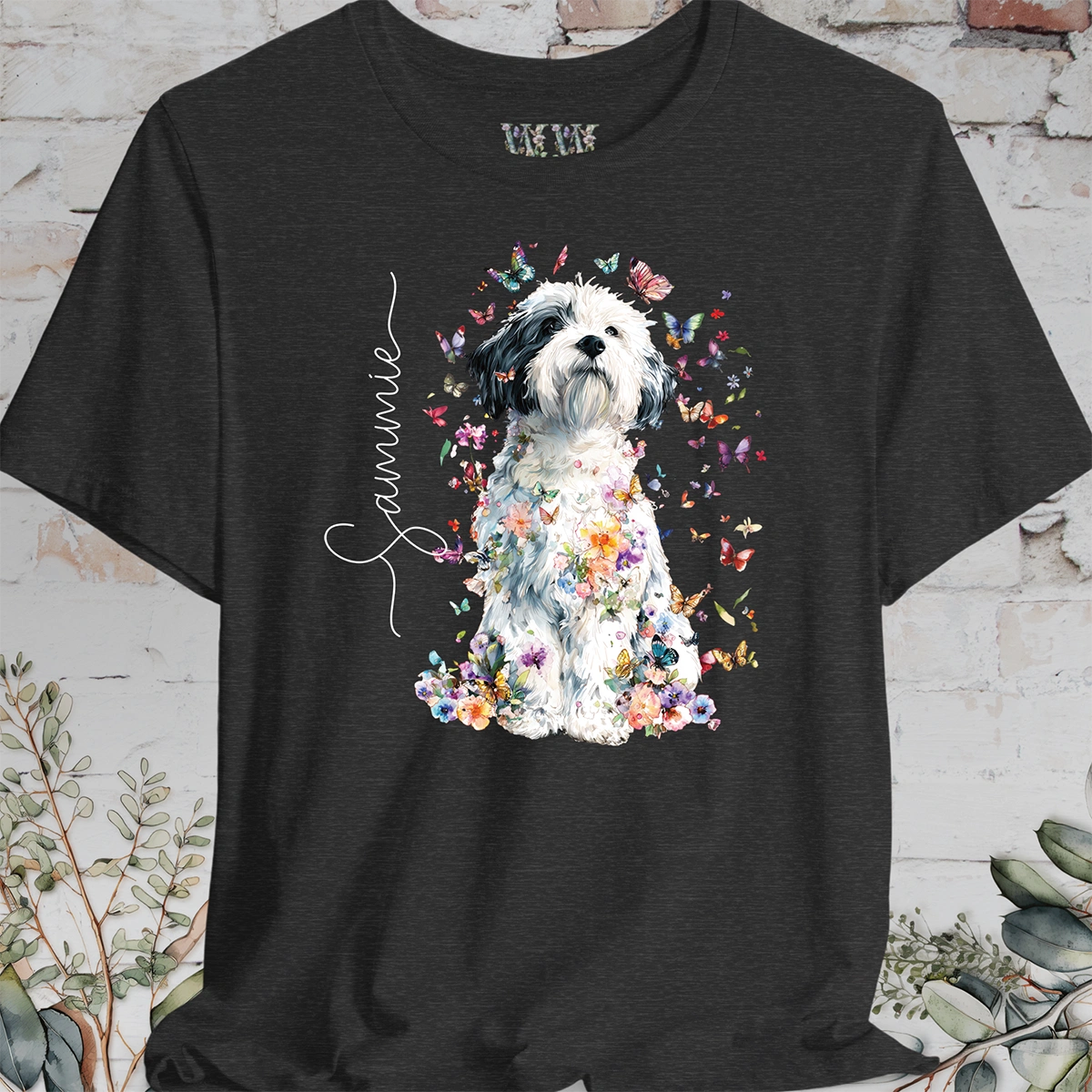 Coton de Tulear #2 Foral personalized T shirt