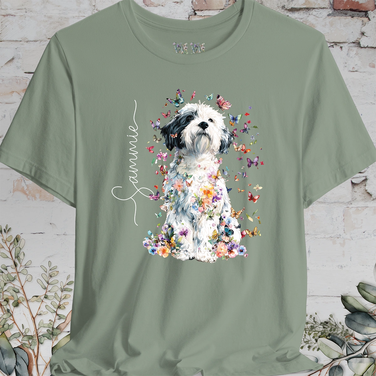 Coton de Tulear #2 Foral personalized T shirt