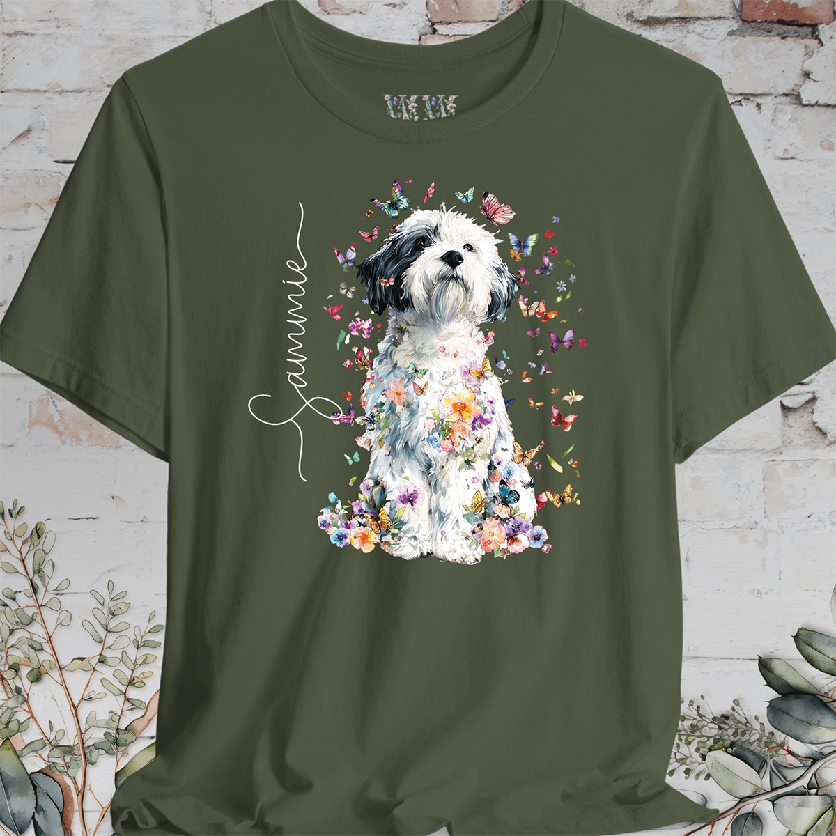 Coton de Tulear #2 Foral personalized T shirt