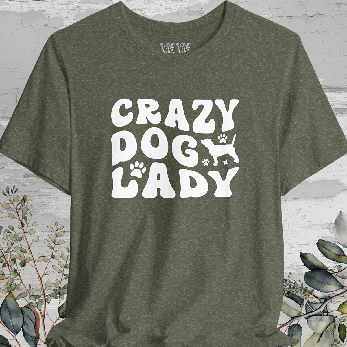 Crazy Dog Lady, Unisex T shirt