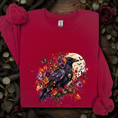 Crow floral butterfly #2, unisex Sweatshirt