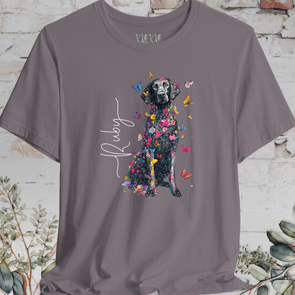Curly Coated Retriever #1 Floral Personalized T shirt