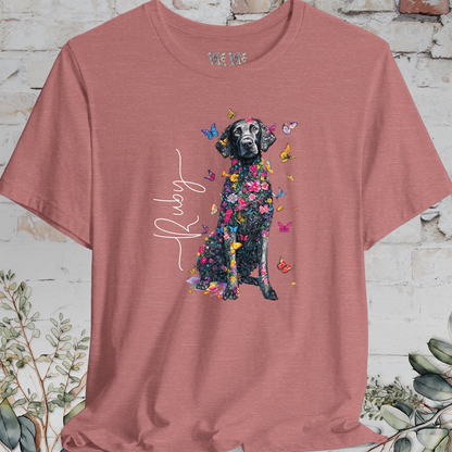 Curly Coated Retriever #1 Floral Personalized T shirt
