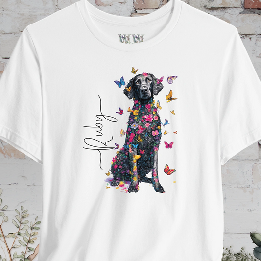 Curly Coated Retriever #1 Floral Personalized T shirt