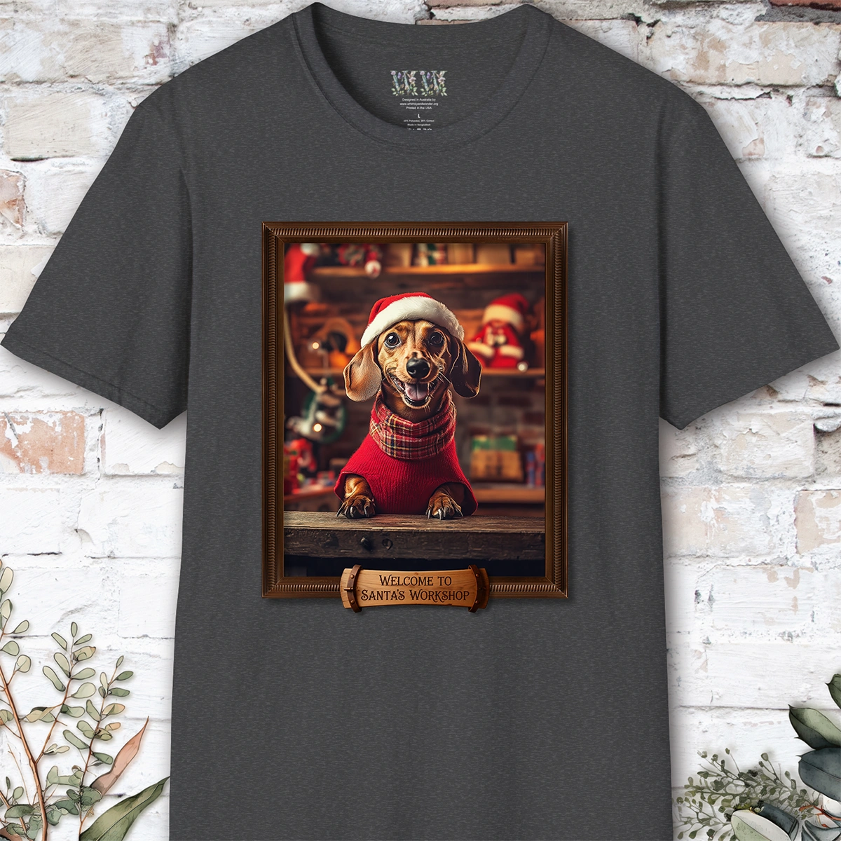 Dachshund #2 Santa's Workshop Unisex T shirt