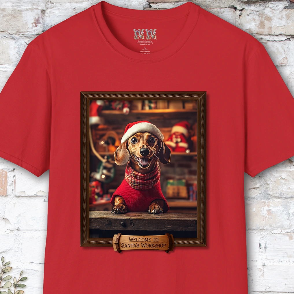 Dachshund #2 Santa's Workshop Unisex T shirt