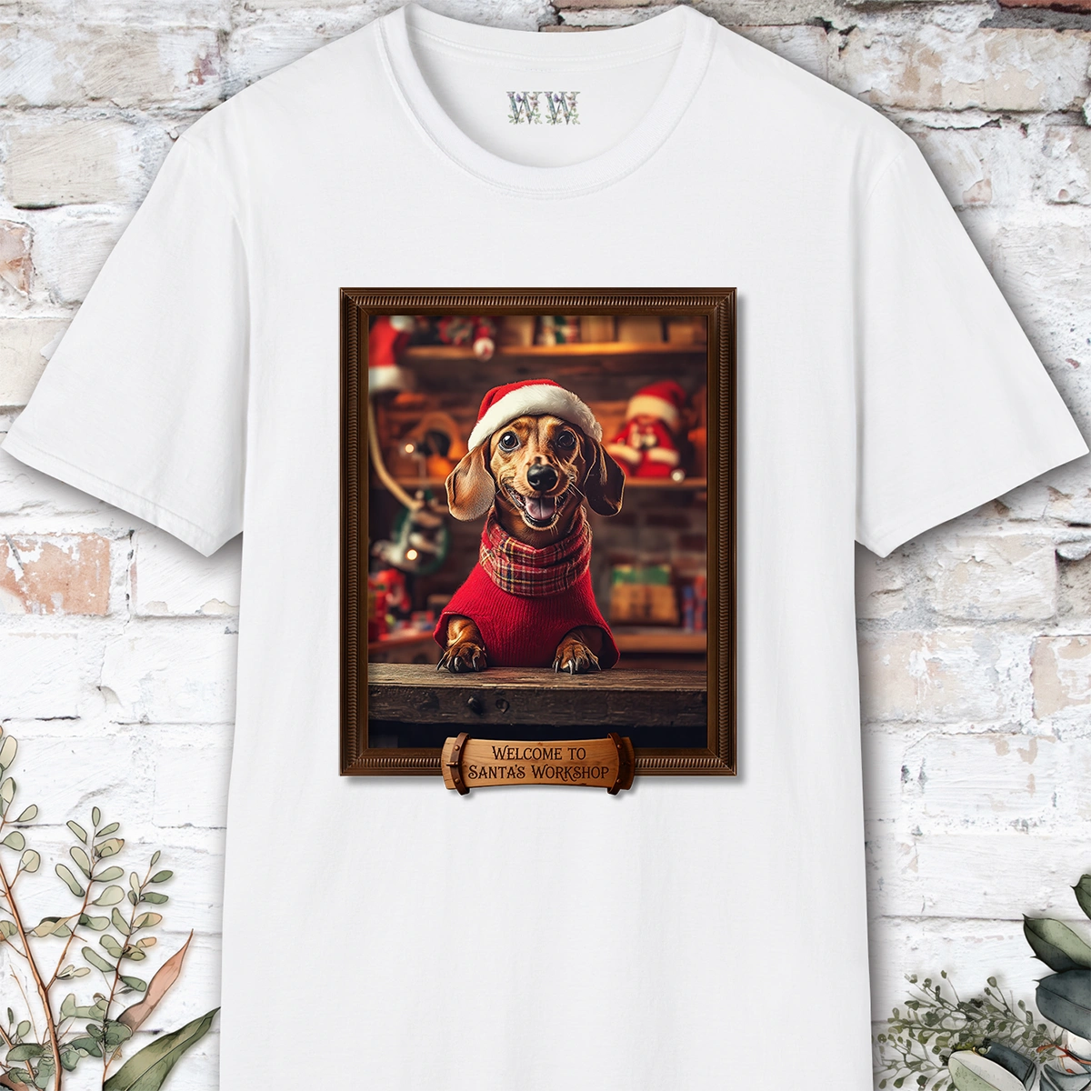 Dachshund #2 Santa's Workshop Unisex T shirt