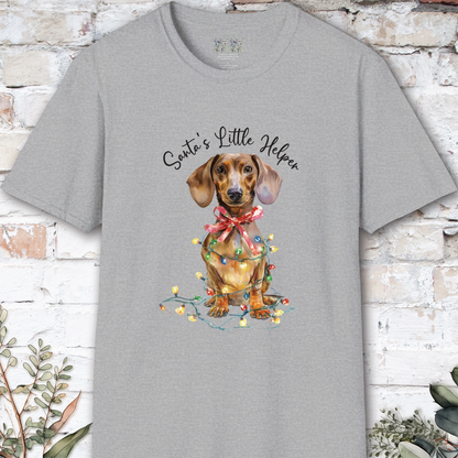 Dachshund #1 Santa's little helper. unisex T shirt