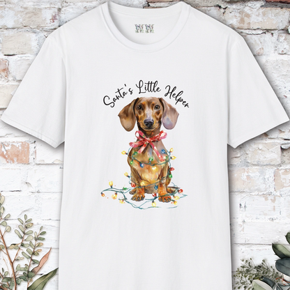 Dachshund #1 Santa's little helper. unisex T shirt