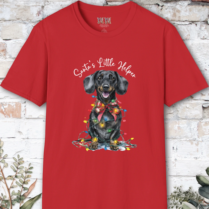 Dachshund #2 Santa's little helper. unisex T shirt