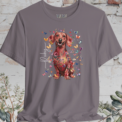 Dachshund #6 Floral Personalized T shirt