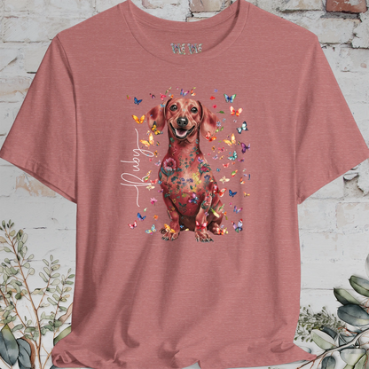 Dachshund #6 Floral Personalized T shirt