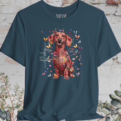 Dachshund #6 Floral Personalized T shirt