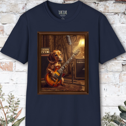 Dachshund #2, Guitar, Unisex T shirt