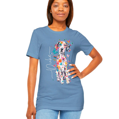 Dalmatian #2 Floral Personalized T shirt