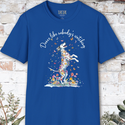 Dalmatian #2 "Dance like nobody's watching" unisex T shirt