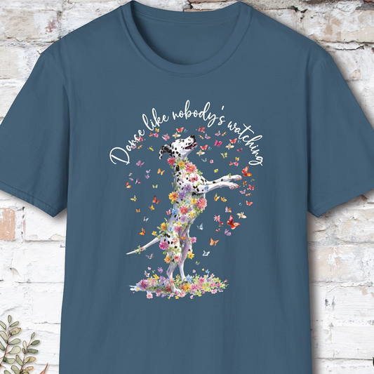 Dalmatian "Dance like nobody's watching" unisex T shirt