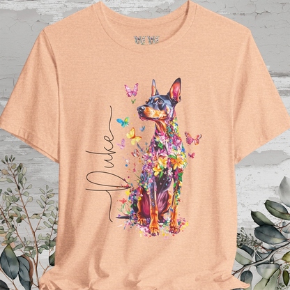 Doberman Pinscher Foral personalized T shirt