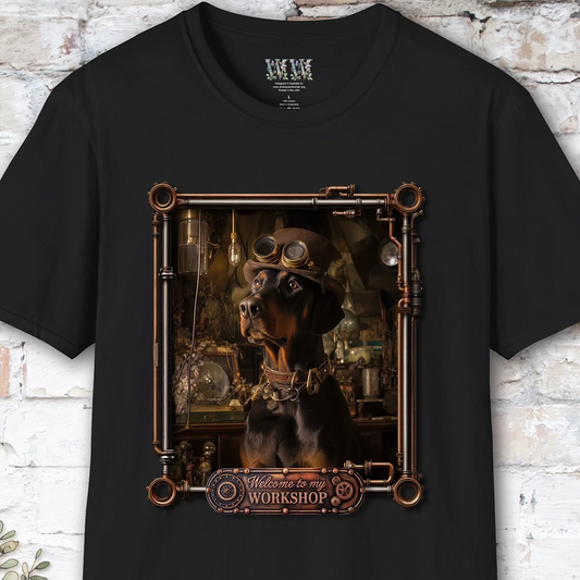 Doberman #1 Steampunk Unisex T shirt