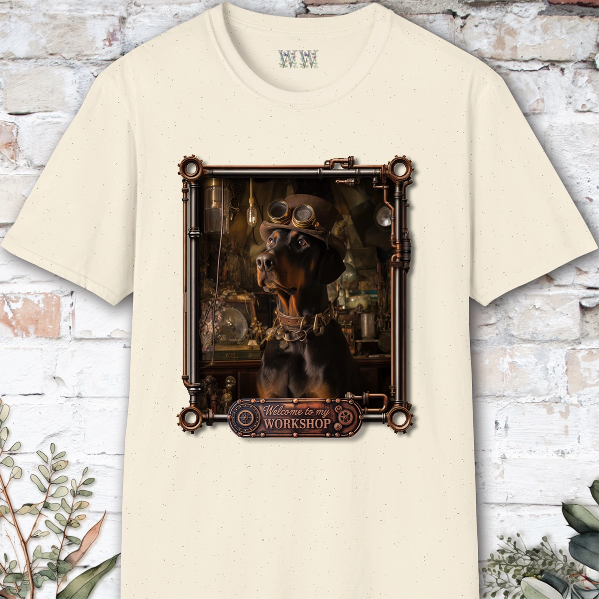 Doberman #1 Steampunk Unisex T shirt