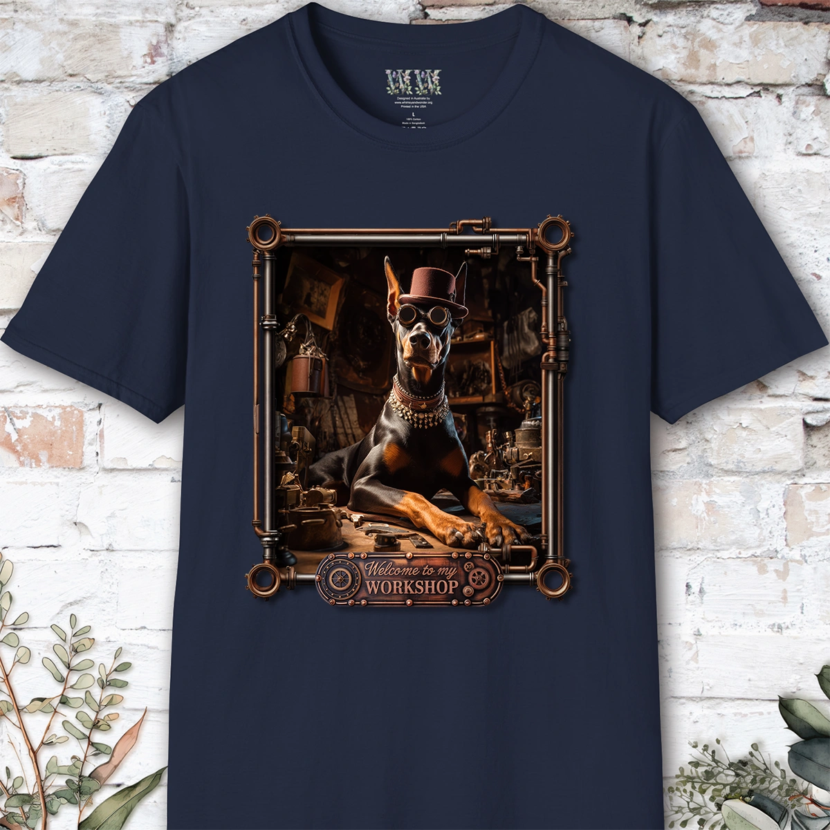 Doberman #2 Steampunk Unisex T shirt